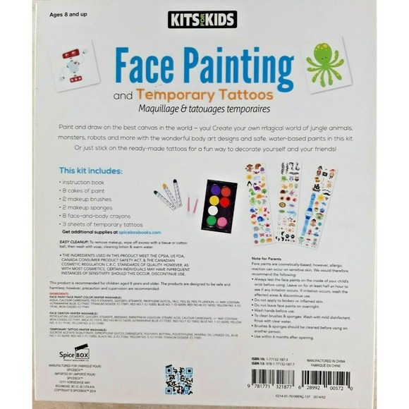Face Painting and Temporary Tattoos SpiceBox by Kits Kids - Picture 2 of 3